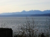 Near sunset view  Looking WSW from Lofall of the Olympic Mountains & Hood Canal in Winter