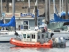 Coast Guard High Speed Gun-Boat visitng Boston Harbor Marina